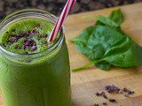 Mint Chocolate Chip Smoothie Recipe (video) | Nutritarian | Vegan