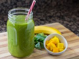 Tropical Green Smoothie Recipe (+video)