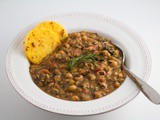 Vegan “Hoppin’ John” Recipe [Black-Eyed Peas, Rice and Greens Stew] Instant Pot & Standard | Nutritarian
