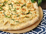 Chicken & Garlic White Pizza