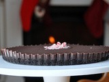 Chocolate Peppermint Truffle Tart with Chocolate Crumb Crust