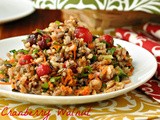Cranberry Walnut Wild Rice Salad & Hen House Linens Giveaway