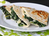 Creamy Spinach Quesadilla