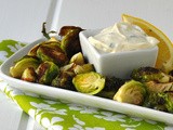 Crispy Brussel Sprouts with a Garlic Aioli