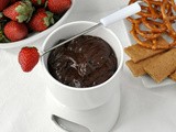 Dark Chocolate Fondue with Kahlua