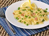 Farfalle with Peas, Pancetta, and Lemon