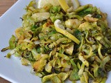 Lemony Shredded Brussel Sprouts