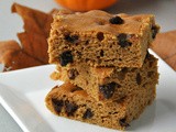 Pumpkin Chocolate Chip Brownies