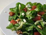 Rhubarb Salad with Goat Cheese