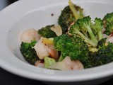 Shrimp & Broccoli Sauteed in Wine & Garlic