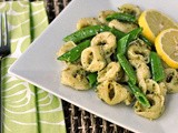 Tortellini with Snap Peas and Pesto