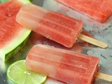 Watermelon Lime Popsicles