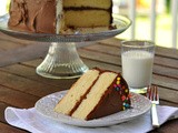 Yellow Butter Cake with Chocolate Frosting