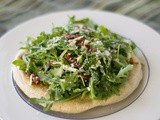 Herbed Flatbread Pizza with Arugula, Sundried Tomato and Ricotta Salata