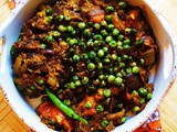 Charred Peas and Eggplant Bharta