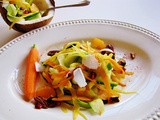 Colorful ribbon salad