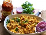 Mixed Vegetable Pulao in Pressure Cooker