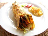 Spicy paneer wrap