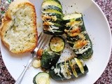 Zucchini Hasselback