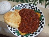 Navajo Fried Bread and Chili with Chorizo Sausage