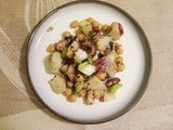 Dinner on the Fly:  Octopus Potato Salad with Pancetta and Mint