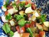 Dinner on the Fly: White Peach and Beet Salad