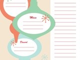 Printable Holiday Menu Planner Giveaway