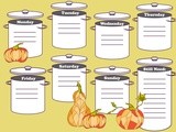 Printable Weekly Menu Planner Giveaway