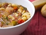 Soup time….Minestrone or in kid-speak pasta soup