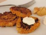 Sweet potato latkes with cinnamon pear sauce