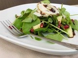 Watercress, pomegranate and parmesan salad