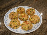 Salmon patties with Tomato salsa