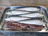 Smoked Herring on Potato Egg Cake