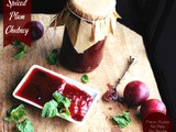 Spiced Plum Chutney (No Peel, Fresh Plums)