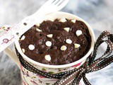 2 Mins Eggless Microwave Chocolate Mug Cake