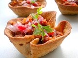 Baked Taco Bowls / Vegetarian Taco Bowls