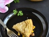 Corn Quiche Recipe | Crustless Cheesy Corn Quiche Recipe