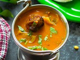 Instant Sambar Recipe – Pottukadalai Sambar + Video