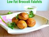 Low Fat Broccoli Falafel Recipe with Tahini Sauce