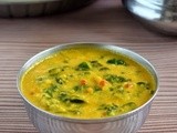 Murungai Keerai Poricha Kuzhambu | Drumstick Leaves Poricha Kootu Recipe