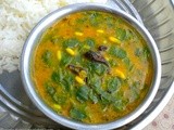 Murungakeerai Paruppu–Drumstick Leaves Dal