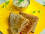 Pesarattu Dosa / Whole Green Gram Savory Pancakes