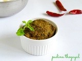 Pudina Thogayal Recipe | Mint Thogayal