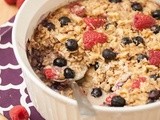 Baked Vanilla Berry Oatmeal