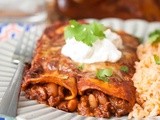 Bean and Cheese Enchiladas