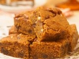 Caramel Pumpkin Blondies