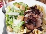 Cherry-Merlot Pork and Egg Noodles