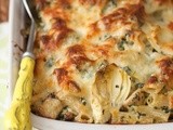 Chicken, Spinach & Artichoke Pasta Bake