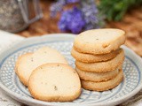 Honey Lavender Shortbread Cookies