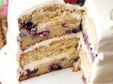 Mixed Berry Yogurt Cake